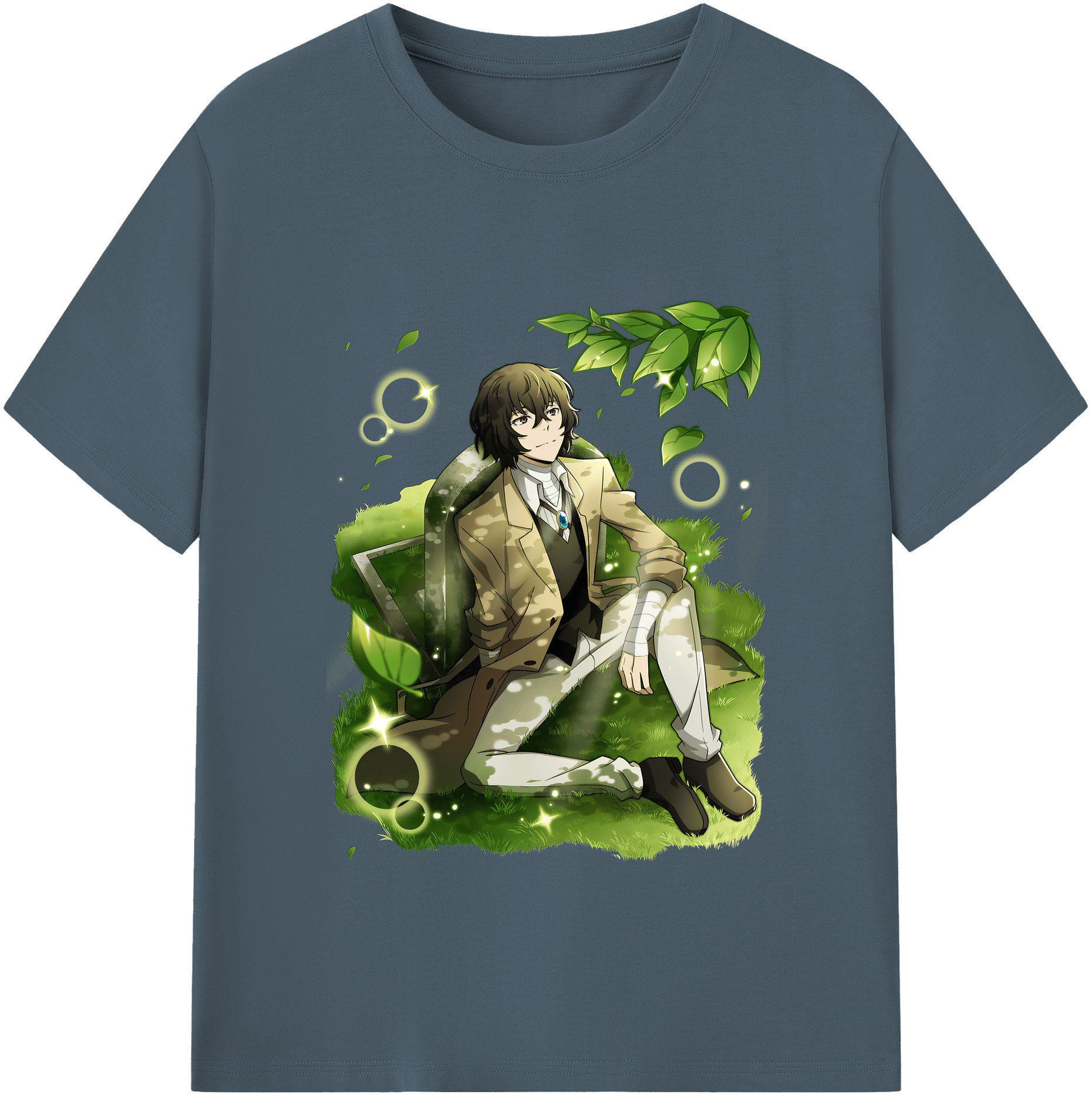 （画像用） 文豪ストレイドッグス Bungo Stray Dogs 綿100％半袖Tシャツ（フロントプリント）